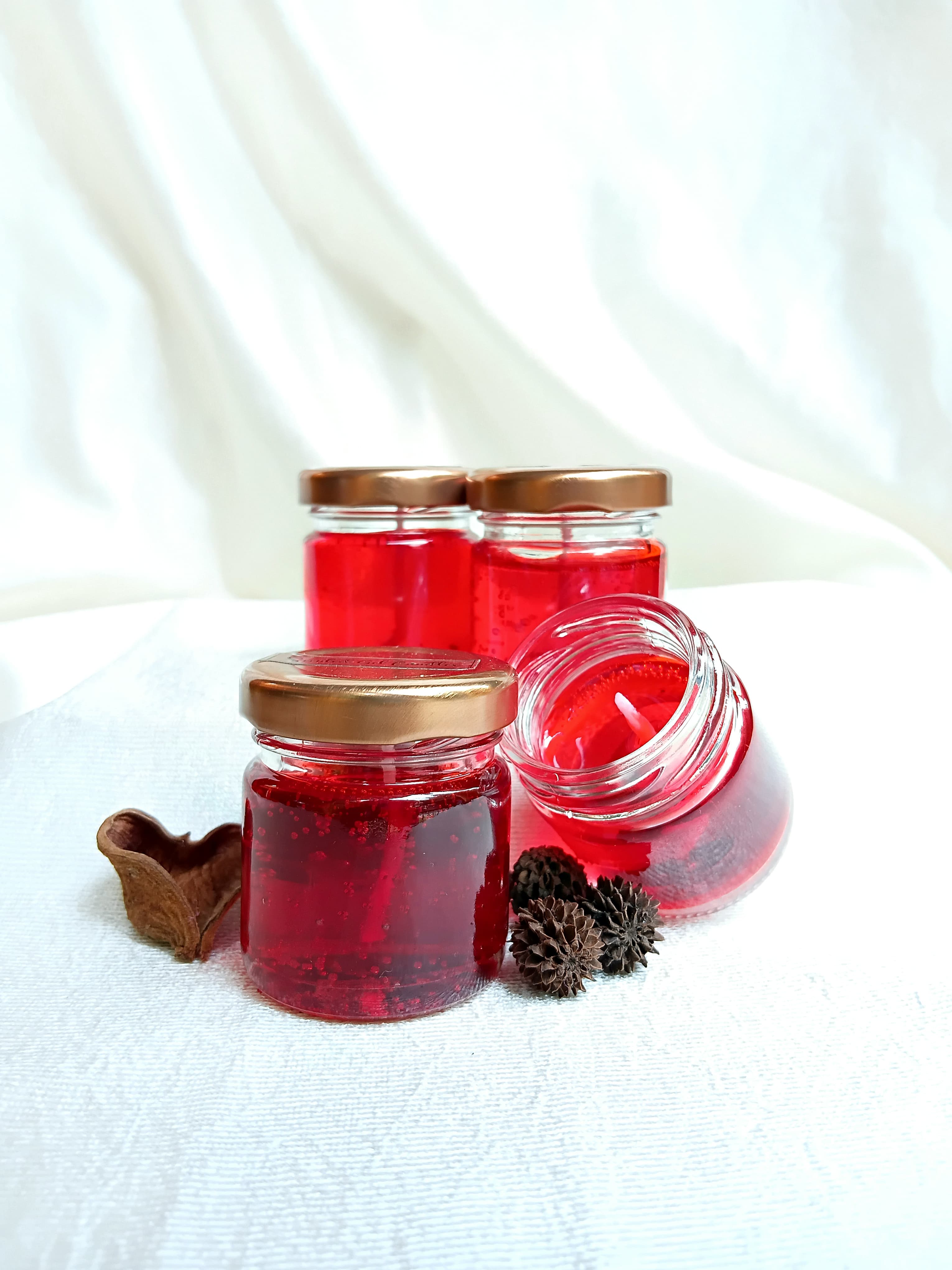 Crimson Glow Candles
